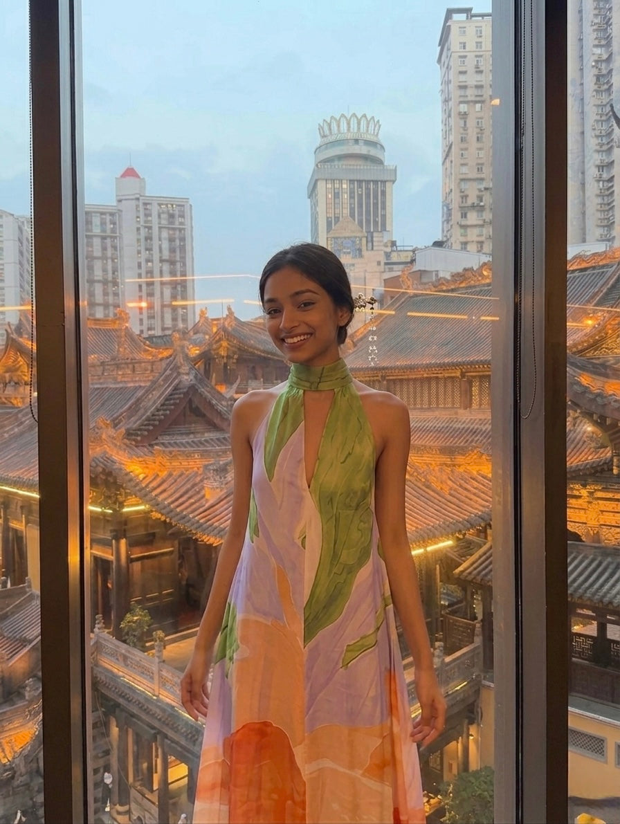 ABSTRACT DRAWN DRESS