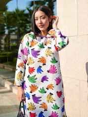 URBAN MONKEY HOODIE DRESS