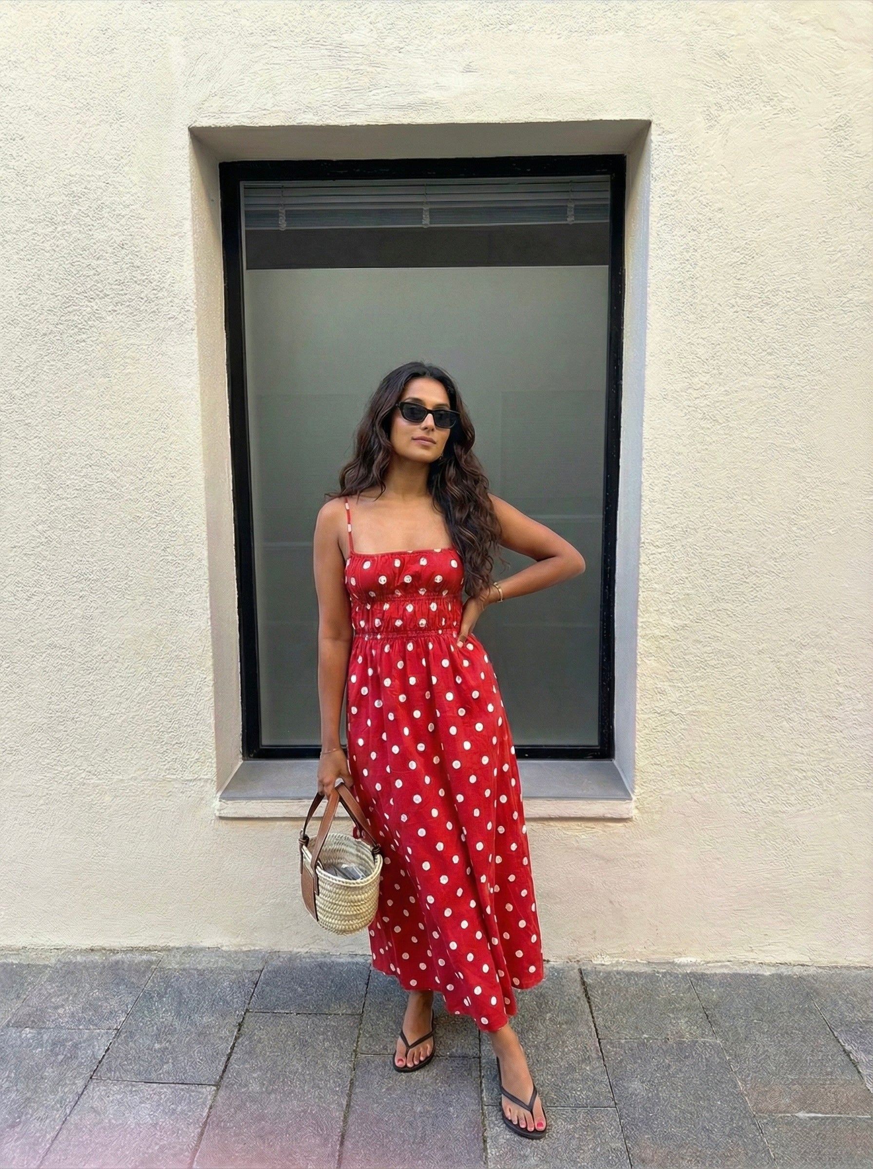 SANTA POLKA DRESS