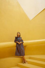 BLOCK STRIPE DRESS
