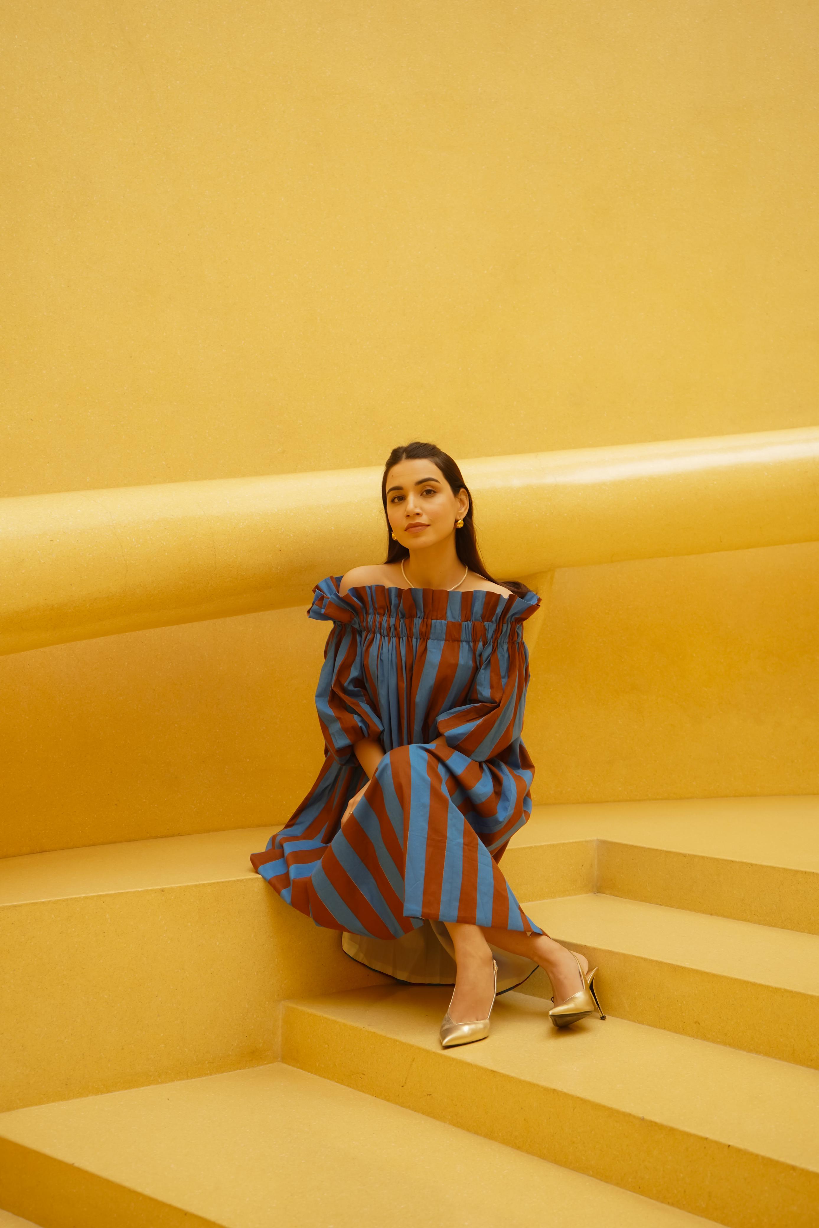BLOCK STRIPE DRESS