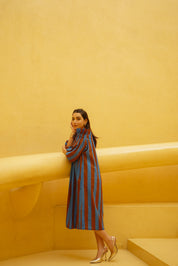 BLOCK STRIPE DRESS